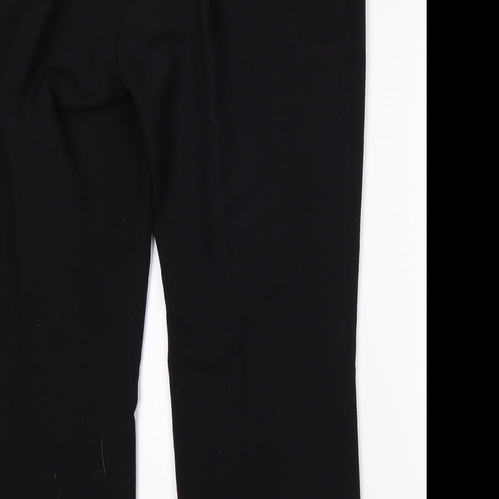 Debenhams Womens Black Polyester Trousers Size 18 L29 in Regular