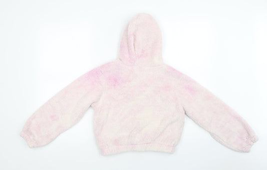 Select Girls Pink Batik Basic Jacket Jacket Size 14 Years Zip