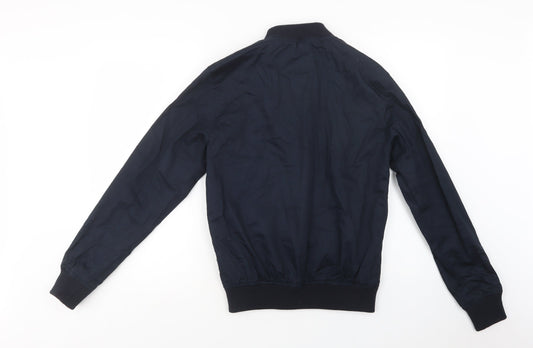 Primark Mens Blue Bomber Jacket Jacket Size XS Zip
