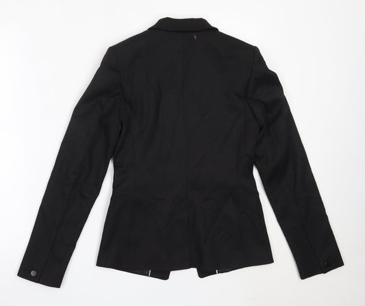 NEXT Womens Black Polyester Jacket Blazer Size 6