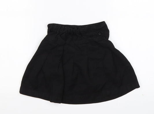 Nutmeg Girls Black Polyester A-Line Skirt Size 4-5 Years Regular