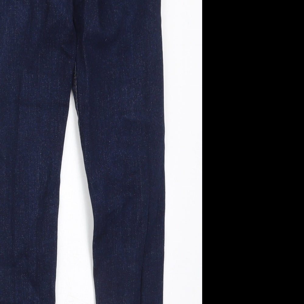 Matalan Boys Blue Cotton Skinny Jeans Size 9 Months Regular Button