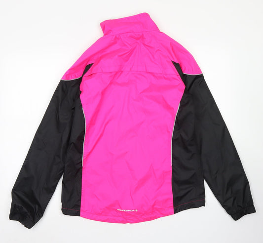 MuddyFox Womens Pink Rain Coat Jacket Size 10 Zip