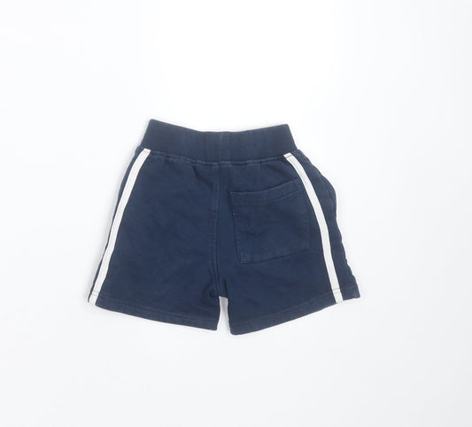 George Boys Blue Cotton Trousers Size 18-24 Months - England Shorts