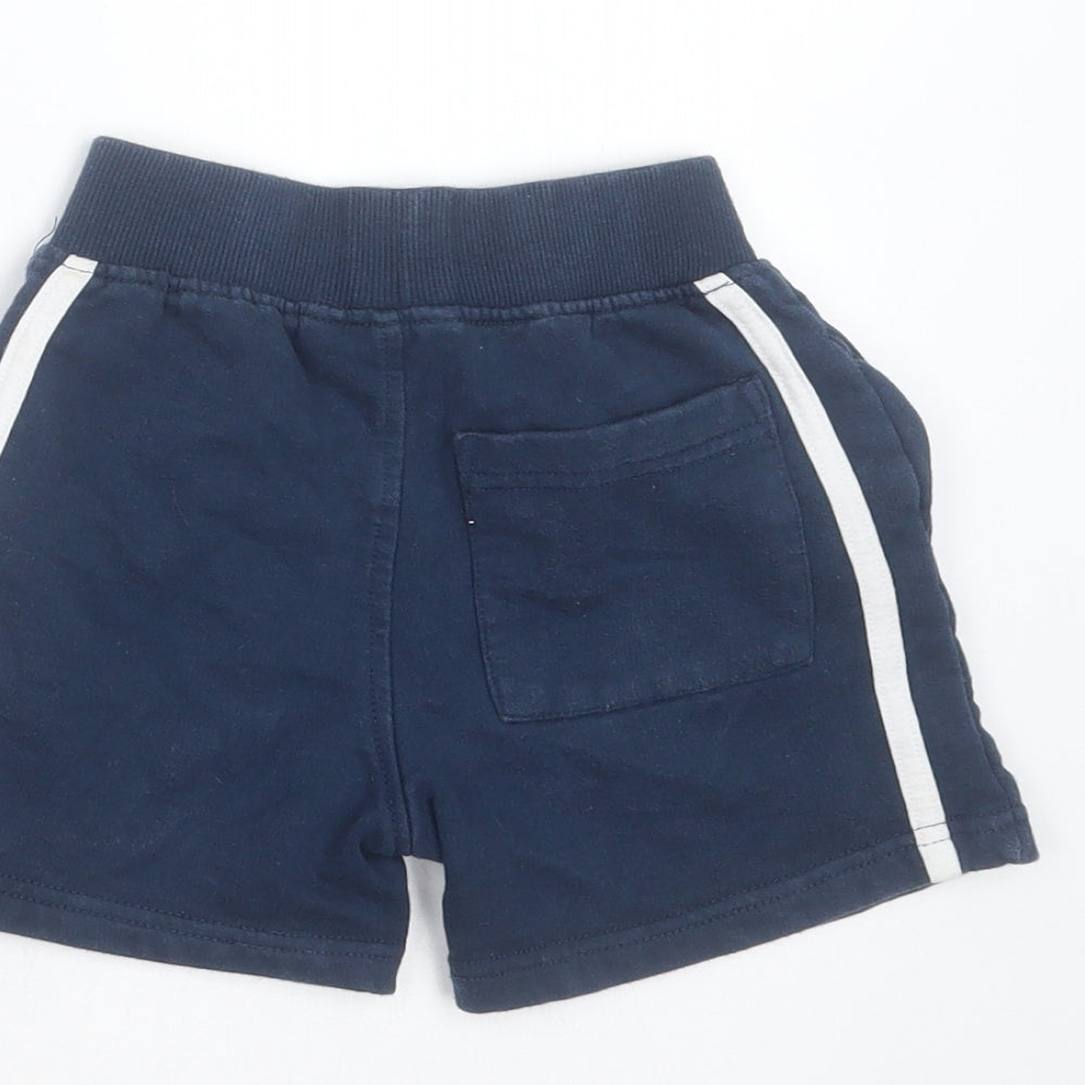 George Boys Blue Cotton Trousers Size 18-24 Months - England Shorts