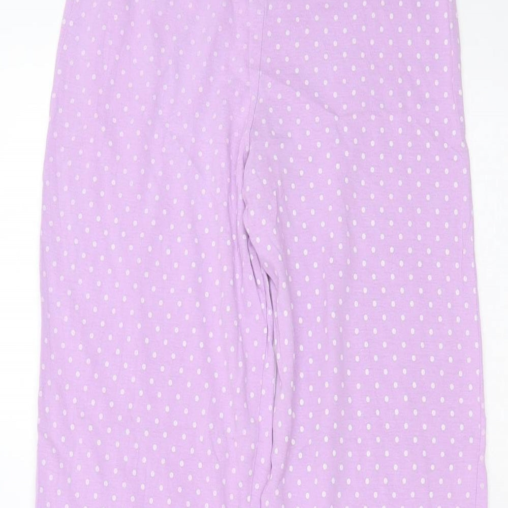 TU Girls Purple Spotted Cotton Pyjama Pants Size 9-10 Years