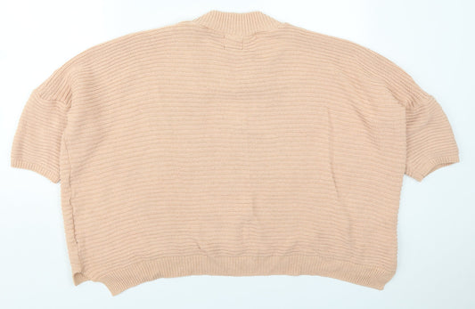 Originals Womens Pink Round Neck Cotton Pullover Jumper Size S