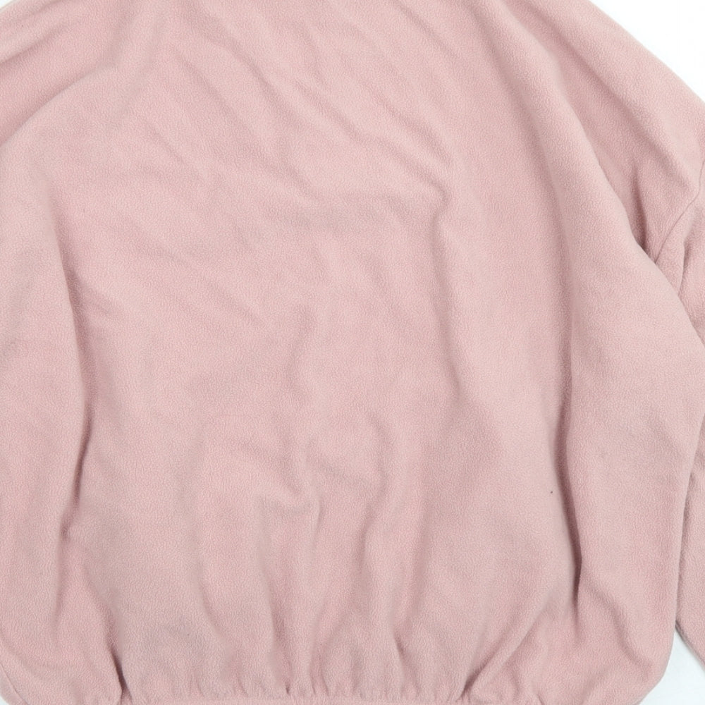 New Look Womens Pink Polyester Pullover Sweatshirt Size M