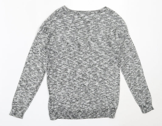 Cool Club Girls Grey Round Neck Cotton Pullover Jumper Size 10 Years