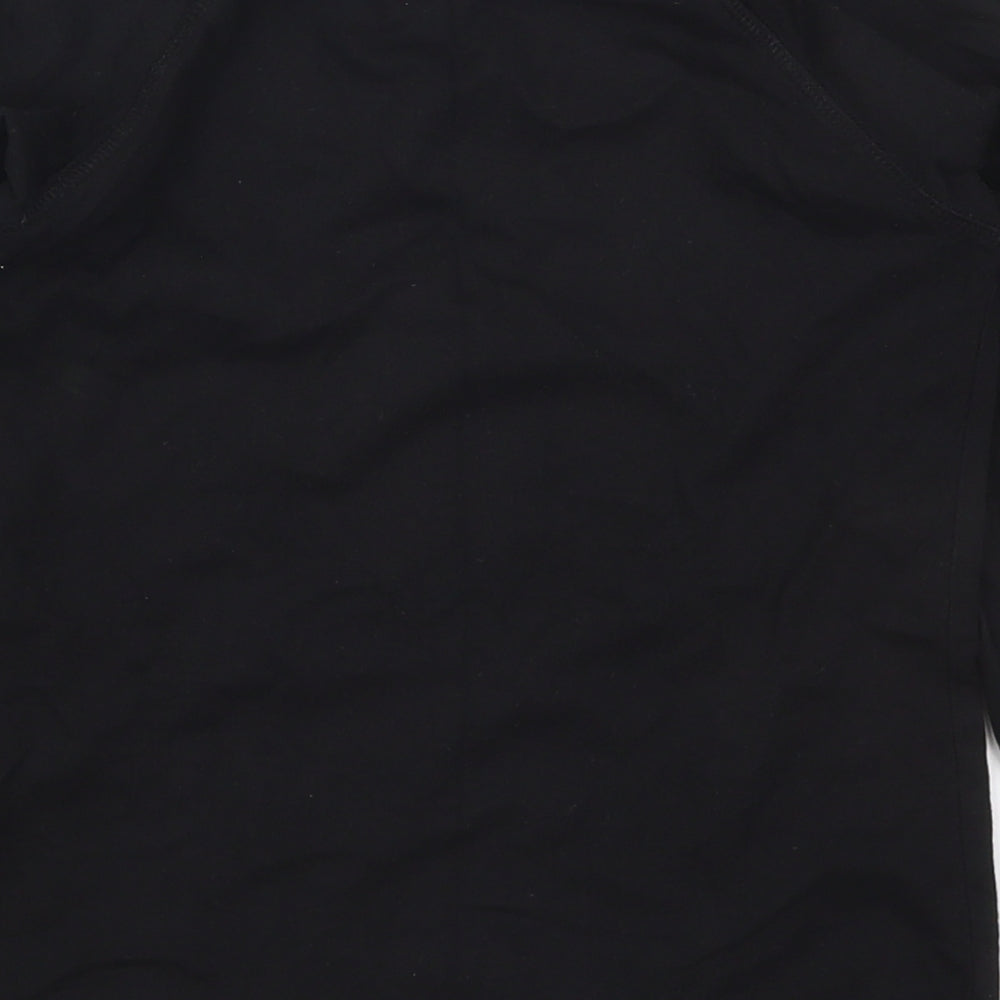 Matalan Boys Black Camouflage Cotton Basic T-Shirt Size 7 Years Crew Neck Pullover