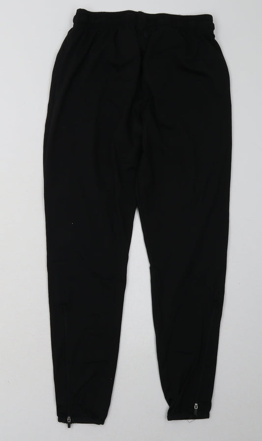 Macron Mens Black Polyester Jogger Trousers Size XS L28 in Regular Tie - Stoke City