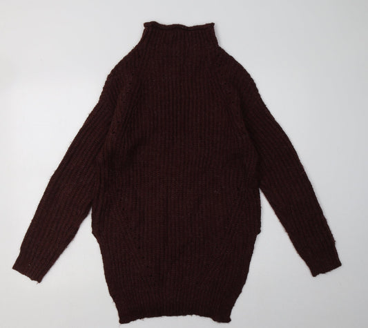 Matalan Womens Brown Acrylic Pullover Sweatshirt Size S Pullover