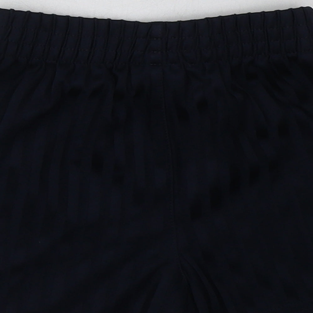 George Boys Blue Striped Polyester Sweat Shorts Size 3-4 Years Regular - School Wear