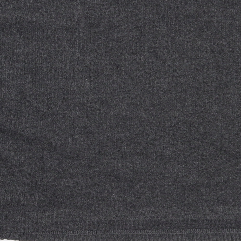 New Look Womens Grey Round Neck Polyester Pullover Jumper Size L