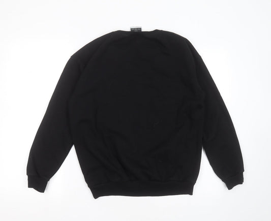 MINGA Womens Black Cotton Pullover Sweatshirt Size M - on Wednesdays we wear pink