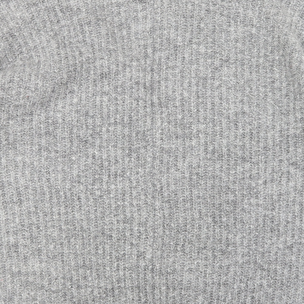 William Rast Womens Grey V-Neck Polyester Cardigan Jumper Size L