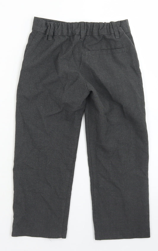 M&S Boys Grey Polyester Dress Pants Trousers Size 3-4 Years Regular - School Wear