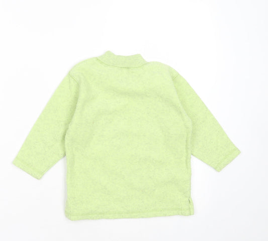 NEXT Boys Green Round Neck Polyester Pullover Jumper Size 2 Years