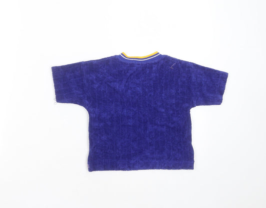 George Baby Blue Striped Polyester Pullover Jumper Size 6-9 Months - 6-12 months