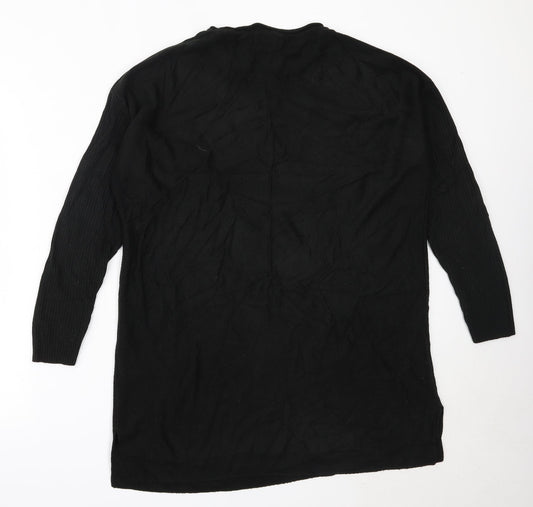 Papaya Womens Black Round Neck Acrylic Pullover Jumper Size 10