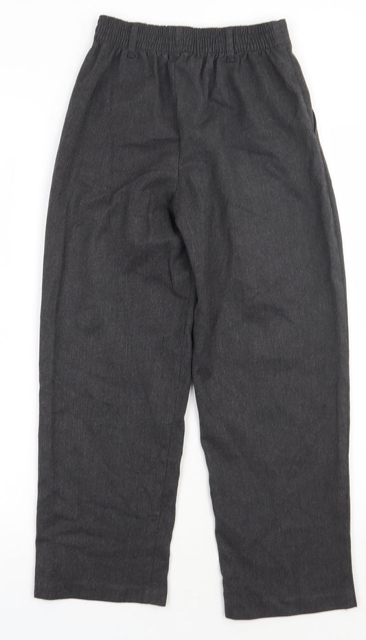 aldi Boys Grey Polyester Capri Trousers Size 9-10 Years Regular Hook & Eye - school Wear