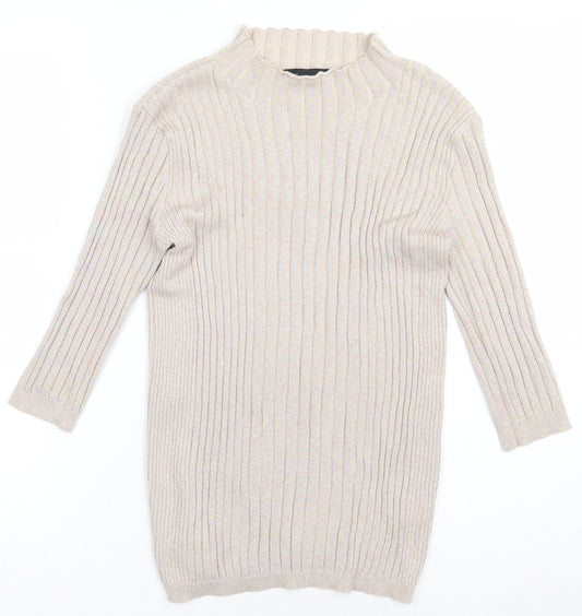 Primark Womens Beige Viscose Pullover Sweatshirt Size 10 Pullover