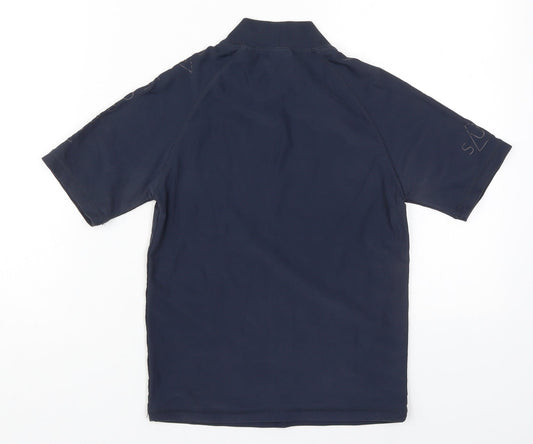 NEXT Boys Blue Nylon Basic T-Shirt Size 9 Years Round Neck Pullover