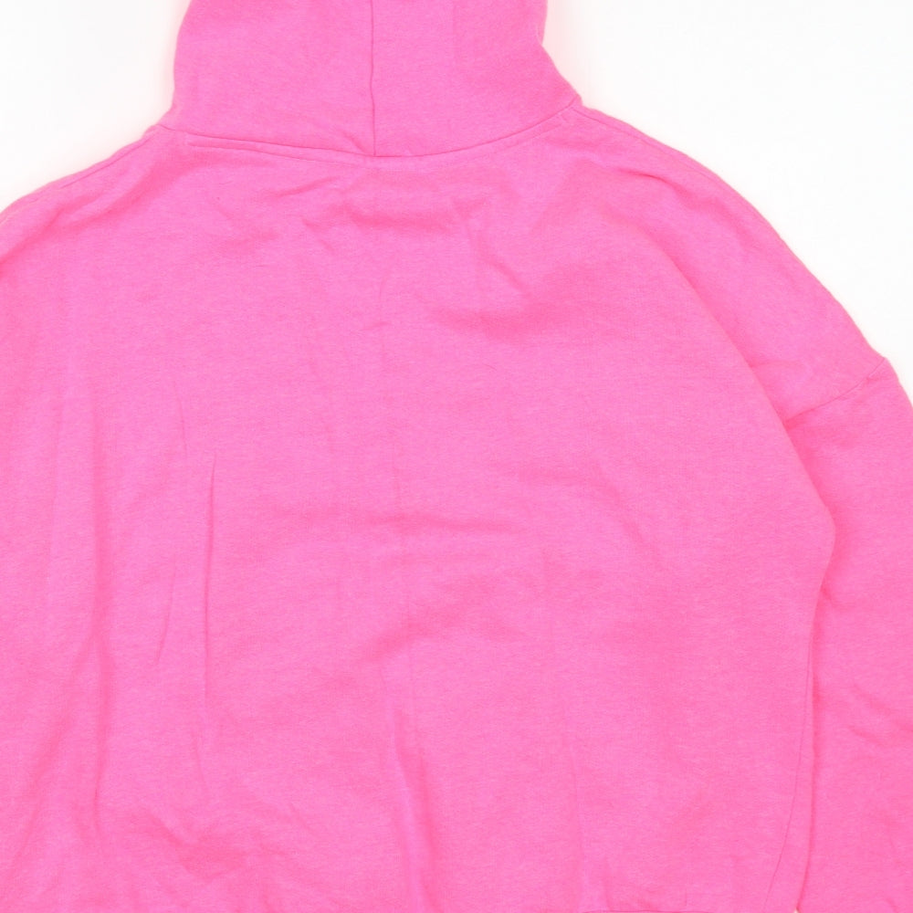 Hangover Hoodie Womens Pink Polyester Pullover Hoodie Size S