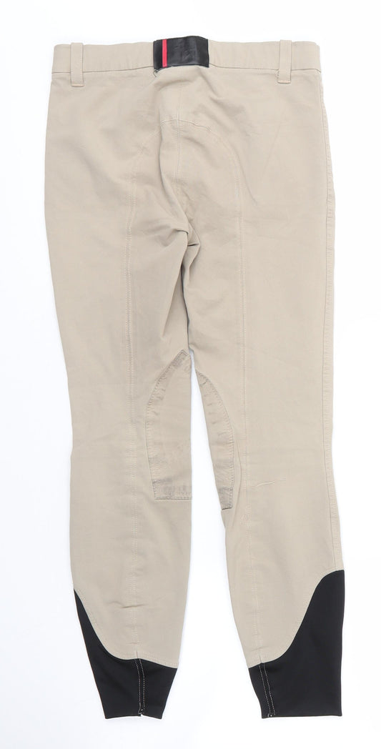 Horseware Womens Beige Nylon Carrot Trousers Size 26 in L24 in Regular