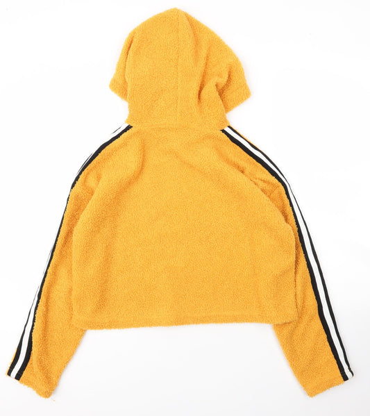 New Look Girls Yellow Polyester Pullover Hoodie Size 12 Years