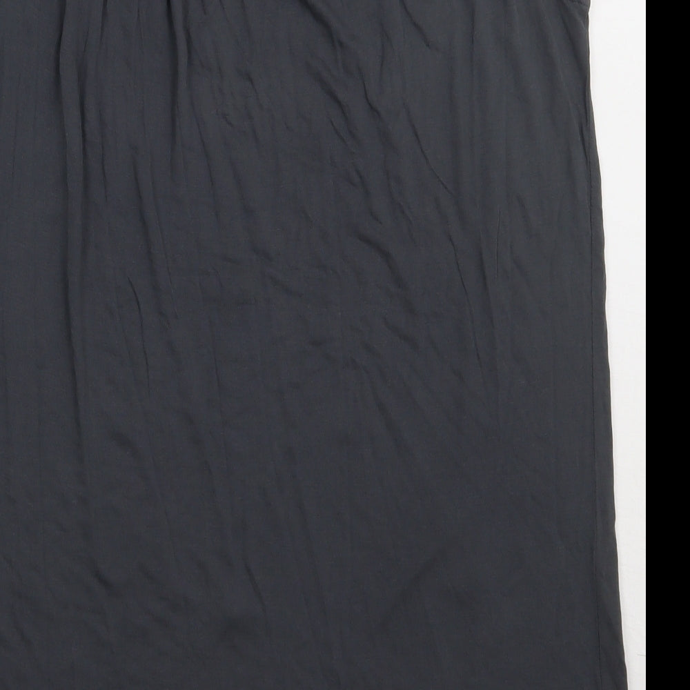 NEXT Womens Grey Polka Dot Viscose Basic Tank Size 12 Crew Neck - Sequin detail