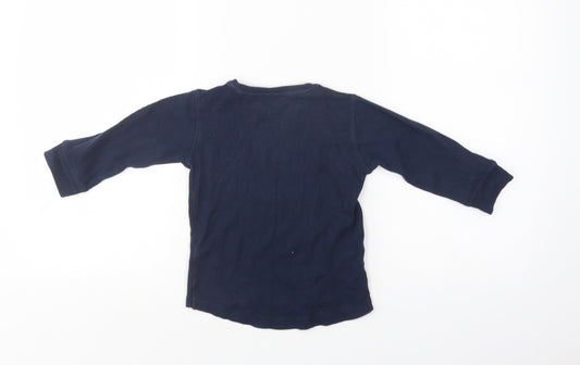 NEXT Baby Blue Cotton Pullover Jumper Size 18-24 Months