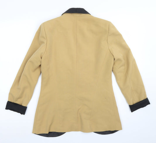 Daniel Rainn Womens Brown Polyester Jacket Blazer Size S