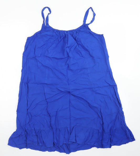 Bonmarché Womens Blue Viscose Tank Dress Size 12 Round Neck