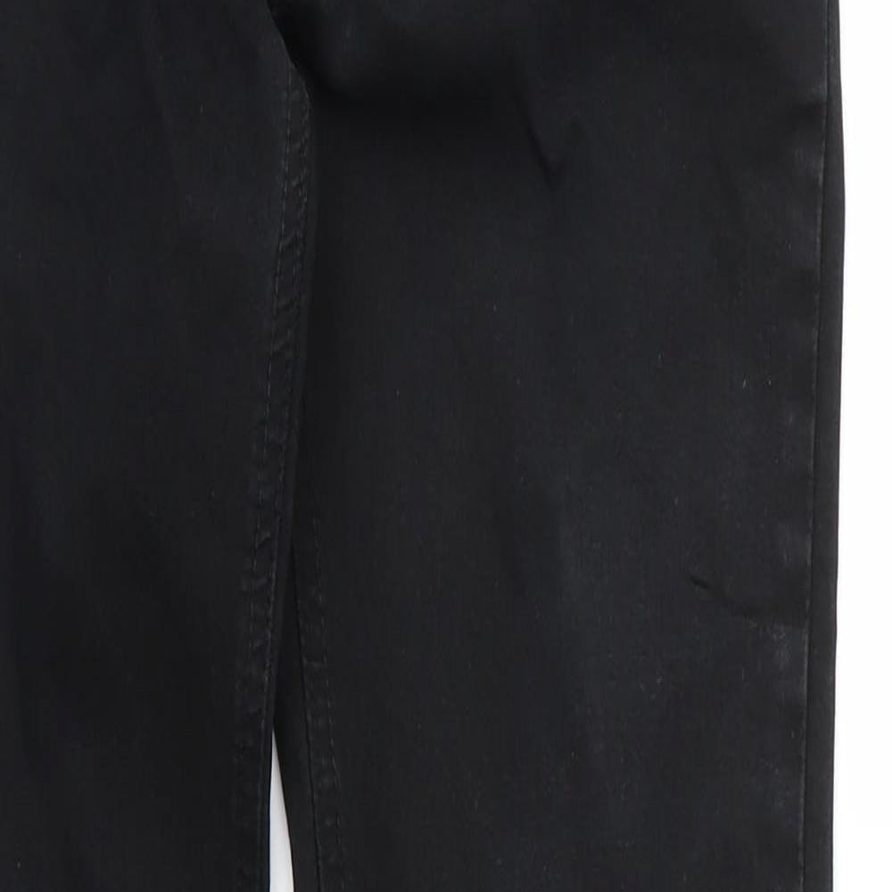 Pull&Bear Womens Black Cotton Skinny Jeans Size 28 in L27 in Regular Zip