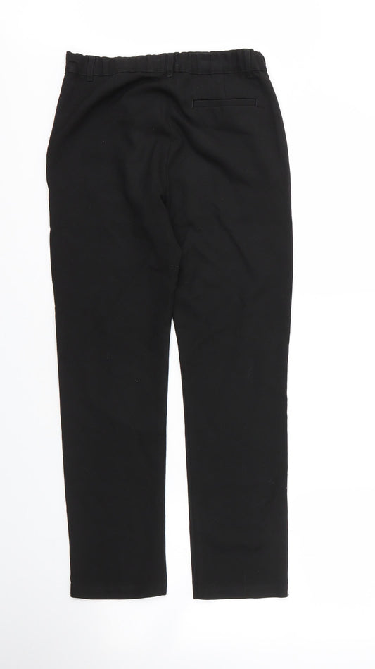 F&F Boys Black Viscose Carpenter Trousers Size 11 Years L26 in Regular Zip