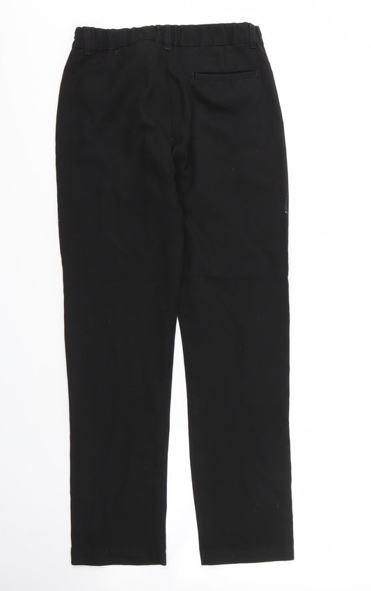 F&F Boys Black Viscose Carpenter Trousers Size 11 Years L24 in Regular Zip