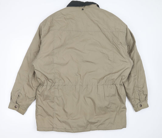 CLASSIC STYLE Mens Green Jacket Coat Size L Zip