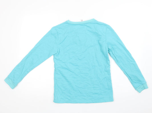 Peacocks Boys Blue Polyester Pullover Sweatshirt Size 12-13 Years