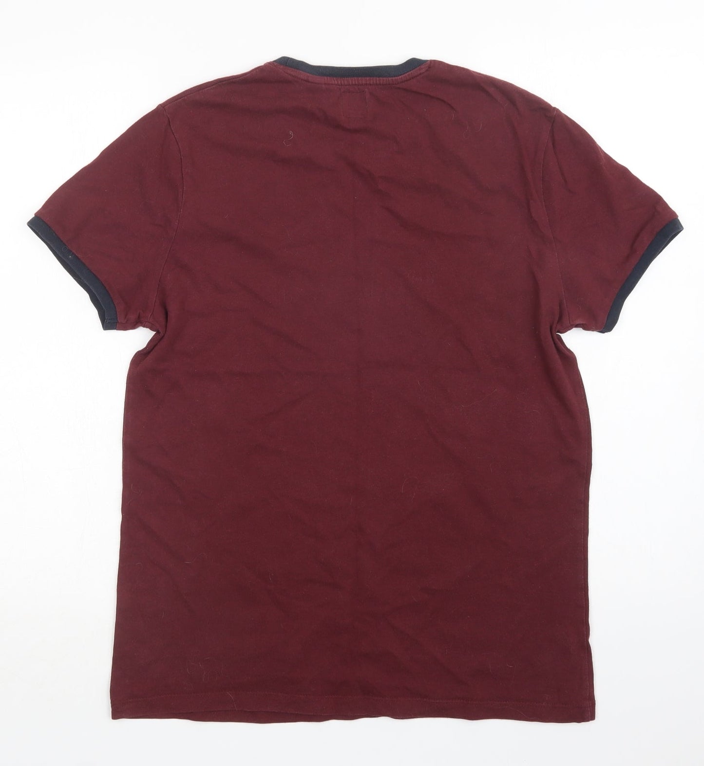 Jack Wills` Mens Purple Cotton T-Shirt Size S Crew Neck