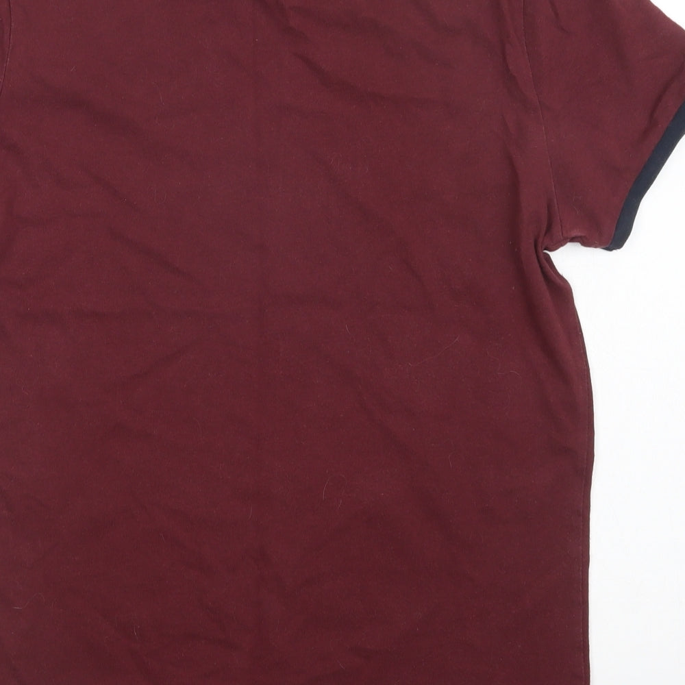 Jack Wills` Mens Purple Cotton T-Shirt Size S Crew Neck