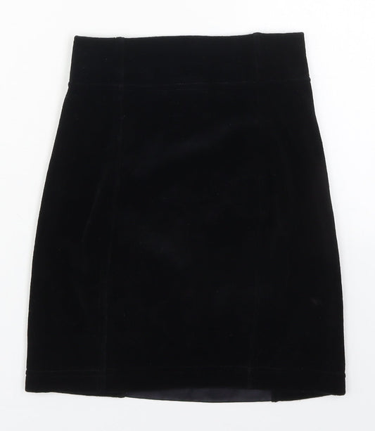 In Wear Womens Black Cotton Mini Skort Size S