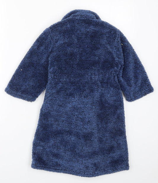 F&F Boys Blue Solid Polyester Size 3-4 Years Tie