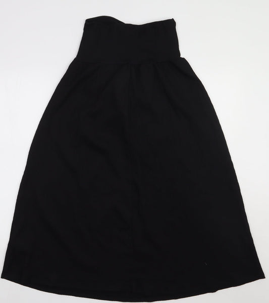 H&M Womens Black Polyester A-Line Size S Off the Shoulder Pullover
