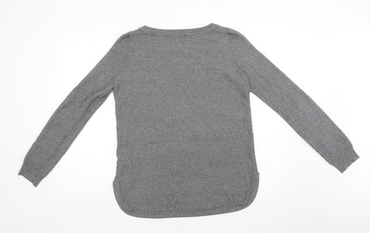 Cyrus Mens Grey Crew Neck Viscose Pullover Jumper Size M