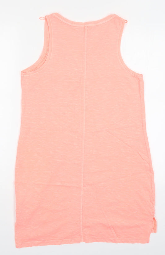 NEXT Womens Pink Cotton Basic Tank Size 12 V-Neck