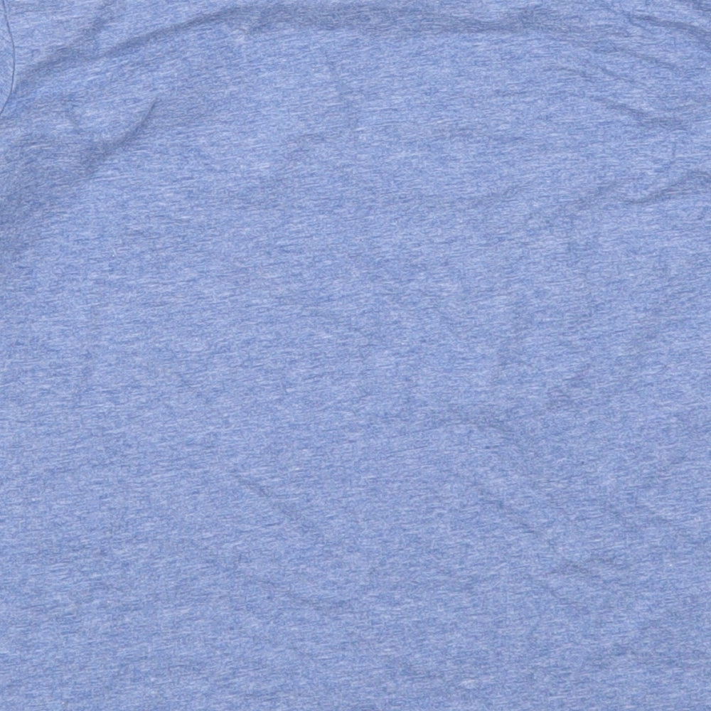 Primark Boys Blue Cotton Basic T-Shirt Size 7-8 Years Crew Neck Pullover - Little Dude