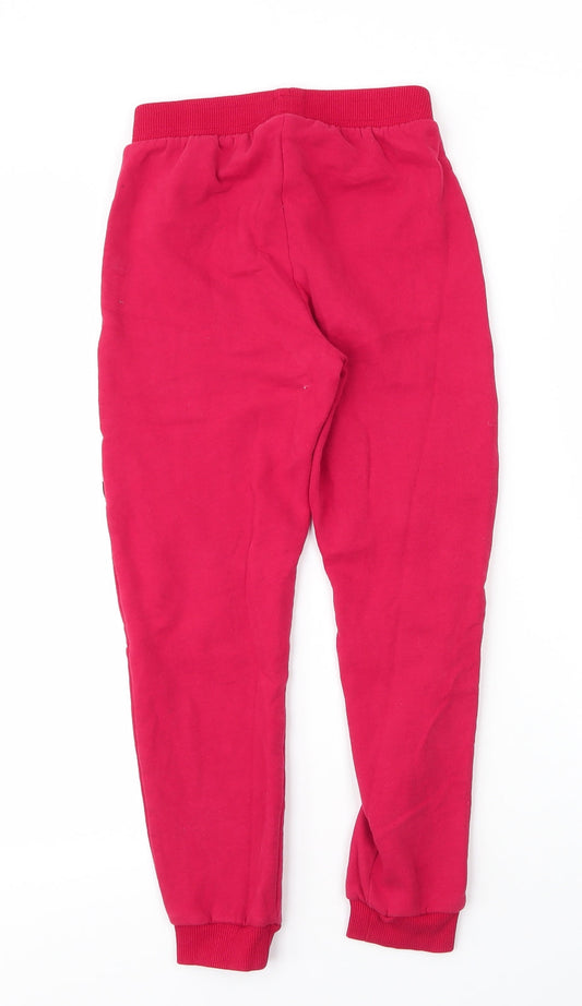 River Island Girls Red Cotton Sweatpants Trousers Size 9 Months Regular