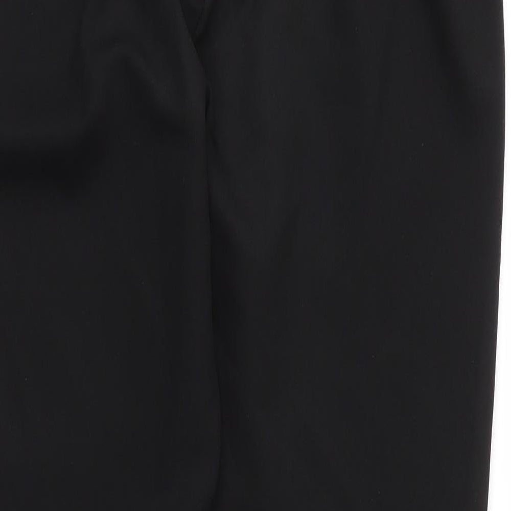 New Look Womens Black Polyester Carrot Trousers Size 10 L25 in Regular Zip