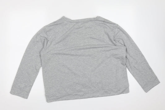 George Womens Grey Polyester Pullover Sweatshirt Size 12 - C'est Si Bon